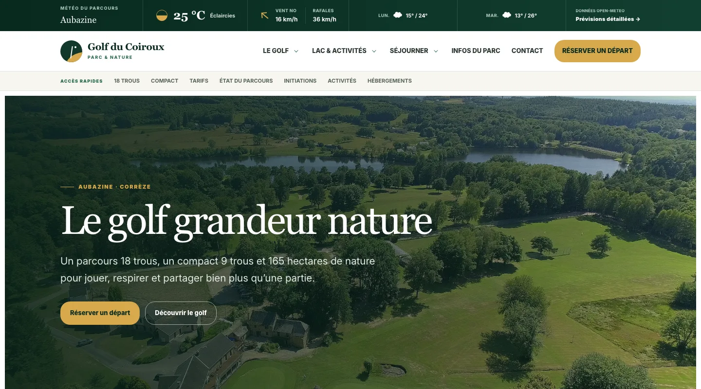 Sitio del Parc y Golf du Coiroux